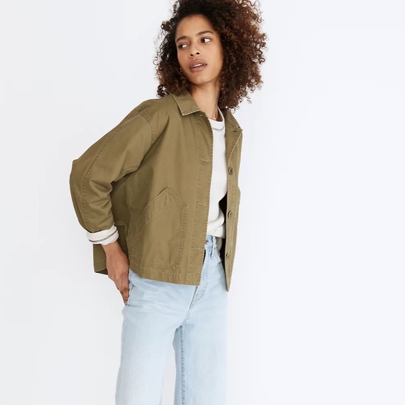 Madewell Baylow Cropped Chore Jacket 